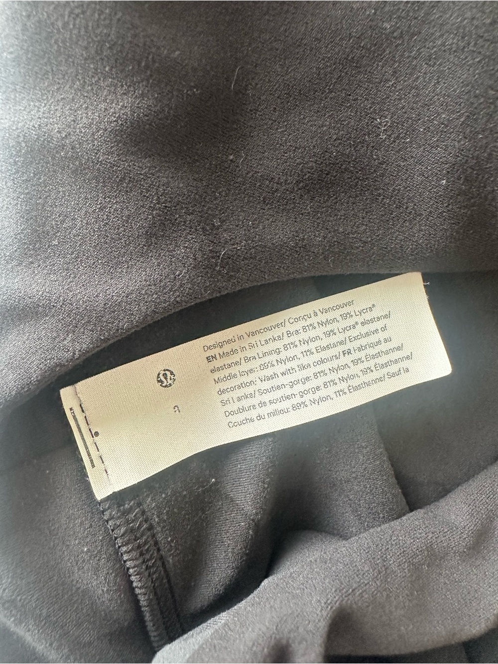 Lululemon Women’s Black Align Reversible Sports Bra Size 8 - Picture 5 of 6